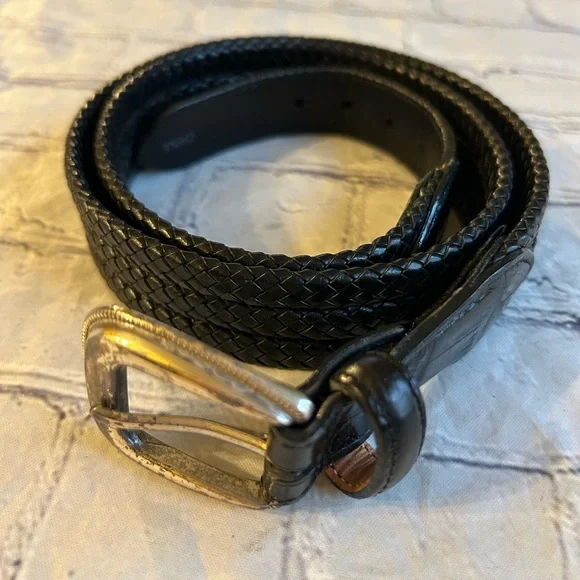 Brighton | Accessories | Brighton Black Braided Mens Belt  display picture 3